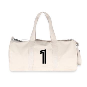 1 - Recycelte Canvas-Sporttasche von Stanley/Stella - Naturweiß - Vorne