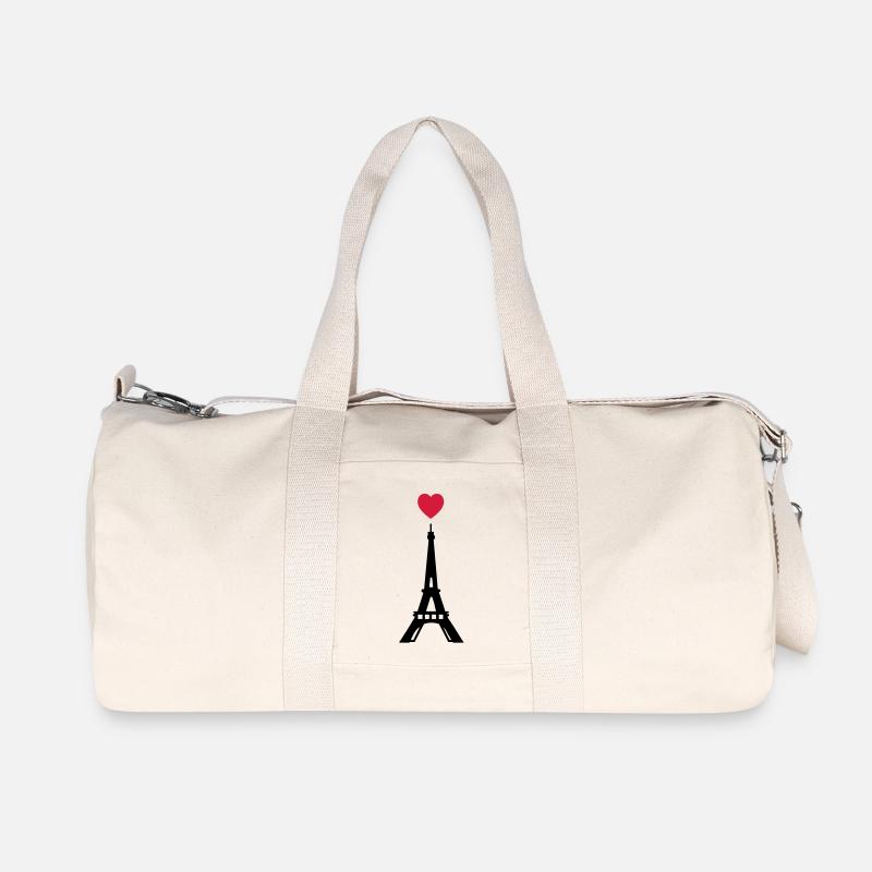 eiffelturm paris love - Recycelte Canvas-Sporttasche von Stanley/Stella - Naturweiß