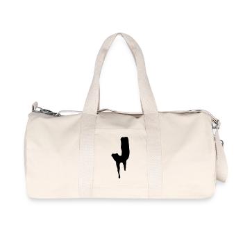 J - Recycelte Canvas-Sporttasche von Stanley/Stella - Naturweiß - Vorne