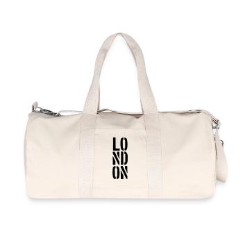 London Stamp - Recycled Canvas Sports Bag by Stanley/Stella - natural - Front
