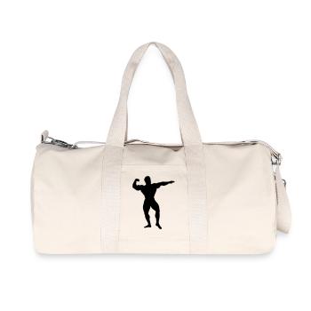 bodybuilder - Recycelte Canvas-Sporttasche von Stanley/Stella - Naturweiß - Vorne