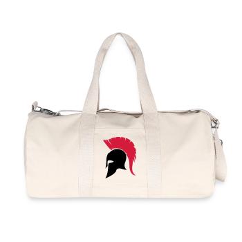 sparta_helm02 - Sac de sport en toile recyclée Stanley/Stella - blanc naturel - Devant