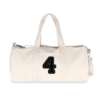 4 - Sac de sport en toile recyclée Stanley/Stella - blanc naturel - Devant