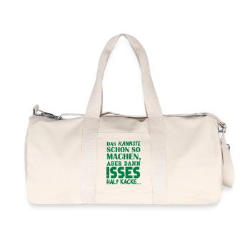 YOU CAN DO IT THAT WAY, BUT THEN IT'S JUST - Recycled Canvas Sports Bag by Stanley/Stella - natural - Front