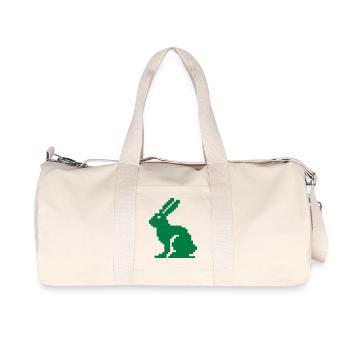 Lapin Pixel - Sac de sport en toile recyclée Stanley/Stella - blanc naturel - Devant