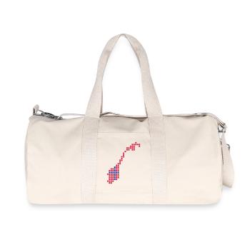 Norwegen - Recycelte Canvas-Sporttasche von Stanley/Stella - Naturweiß - Vorne