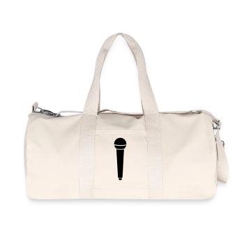 Microphone - Sac de sport en toile recyclée Stanley/Stella - blanc naturel - Devant