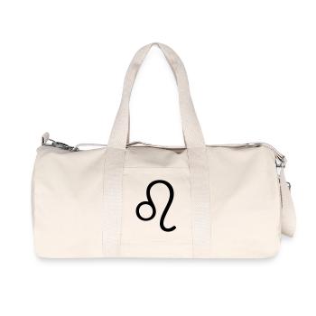 lion symbole astro - Sac de sport en toile recyclée Stanley/Stella - blanc naturel - Devant