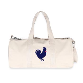 The French coq - Sac de sport en toile recyclée Stanley/Stella - blanc naturel - Devant