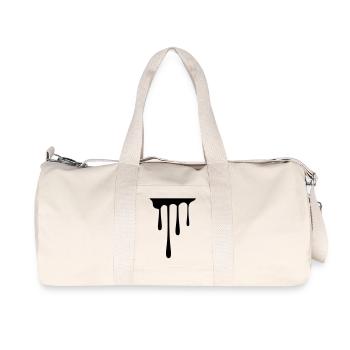 drips_1 - Recycled Canvas Sports Bag by Stanley/Stella - natural - Front