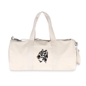 tiger tribal tiger tatoo 4022 - Recycled Canvas Sports Bag by Stanley/Stella - natural - Front