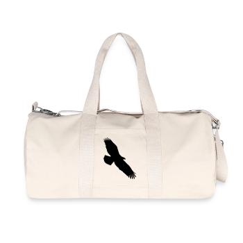 adler - Recycelte Canvas-Sporttasche von Stanley/Stella - Naturweiß - Vorne