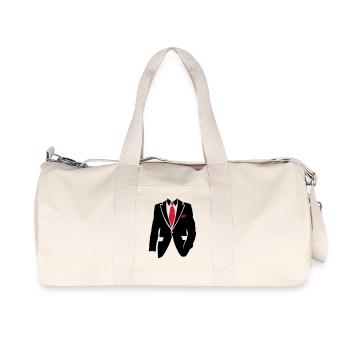 Suit business man 2105 - Recycled Canvas Sports Bag by Stanley/Stella - natural - Front