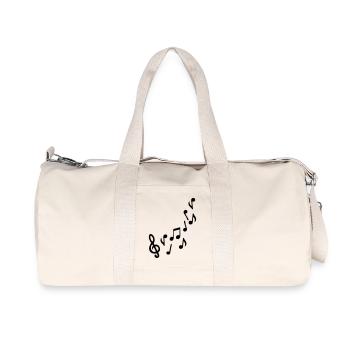 music note - Recycled Canvas Sports Bag by Stanley/Stella - natural - Front