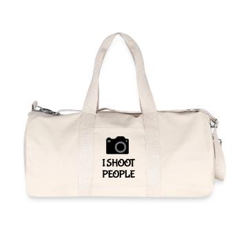 Shoot People - Recycled Canvas Sports Bag by Stanley/Stella - natural - Front