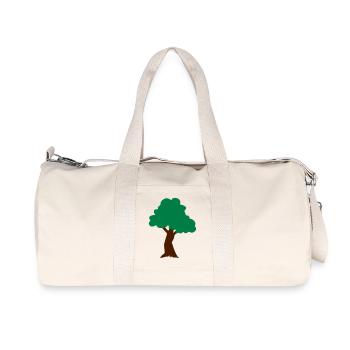 ♥Plant more trees to save the Earth & Environment♥ - Recycled Canvas Sports Bag by Stanley/Stella - natural - Front