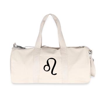 Löwe Sternzeichen - Recycelte Canvas-Sporttasche von Stanley/Stella - Naturweiß - Vorne
