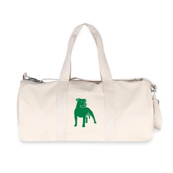dogz_staffbull - Recycelte Canvas-Sporttasche von Stanley/Stella - Naturweiß - Vorne