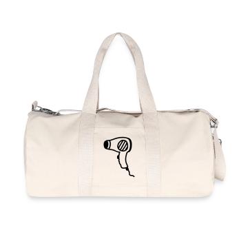 Föhn - Haartrockner - Line - Recycelte Canvas-Sporttasche von Stanley/Stella - Naturweiß - Vorne