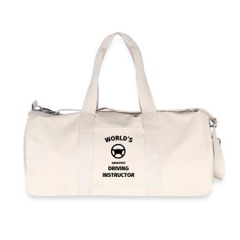 World's Greatest Driving Instructor - Recycelte Canvas-Sporttasche von Stanley/Stella - Naturweiß - Vorne