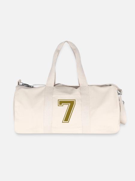 nummer - 7 - Recycelte Canvas-Sporttasche von Stanley/Stella - Naturweiß