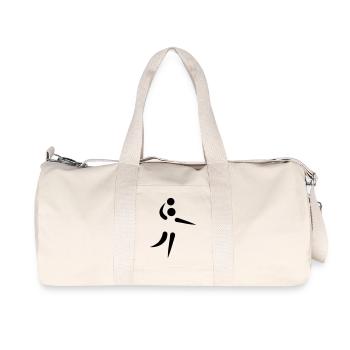Volleyball - Recycelte Canvas-Sporttasche von Stanley/Stella - Naturweiß - Vorne