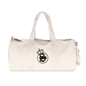 s_letter_f1 - Recycelte Canvas-Sporttasche von Stanley/Stella - Naturweiß - Vorne