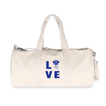Police Officer Policeman Cop Policier Polizei - Recycled Canvas Sports Bag by Stanley/Stella - natural - Front