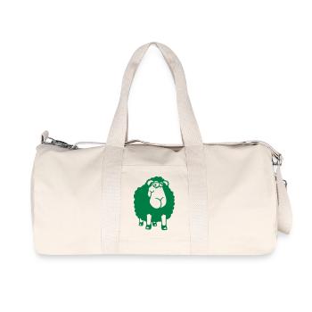 Sheep Looks Stupid Cute Cute Funny Silly Cool - Recycled Canvas Sports Bag by Stanley/Stella - natural - Front
