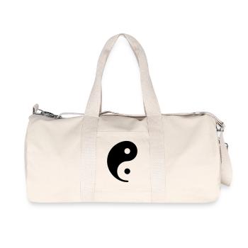 YIN & YANG - einfach 01 - Recycelte Canvas-Sporttasche von Stanley/Stella - Naturweiß - Vorne