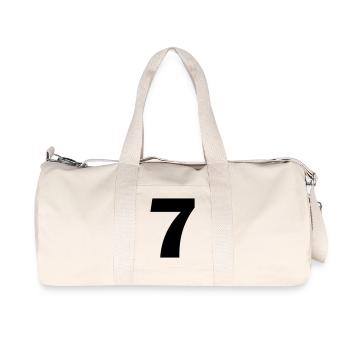 7 - Recycelte Canvas-Sporttasche von Stanley/Stella - Naturweiß - Vorne