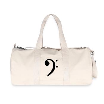 clé - clef - Sac de sport en toile recyclée Stanley/Stella - blanc naturel - Devant