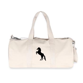 Pferd - Pferde - Recycelte Canvas-Sporttasche von Stanley/Stella - Naturweiß - Vorne