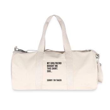 Ma copine a acheté cette chemise - Sac de sport en toile recyclée Stanley/Stella - blanc naturel - Devant