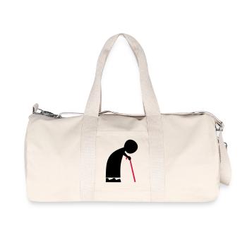 oma - Recycelte Canvas-Sporttasche von Stanley/Stella - Naturweiß - Vorne