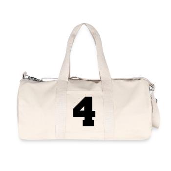 4 - Sac de sport en toile recyclée Stanley/Stella - blanc naturel - Devant