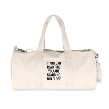 Read this - Humor - Funny - Joke - Friend - Recycelte Canvas-Sporttasche von Stanley/Stella - Naturweiß - Vorne
