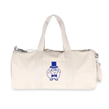Schaf Herr Gentleman Zylinder Hut Monokel Brille - Recycelte Canvas-Sporttasche von Stanley/Stella - Naturweiß - Vorne