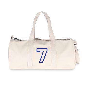 THE number seven, 7 years - Recycled Canvas Sports Bag by Stanley/Stella - natural - Front