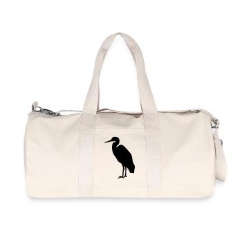Storch Watvogel - Recycelte Canvas-Sporttasche von Stanley/Stella - Naturweiß - Vorne
