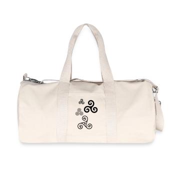 triskele Bretagne 2 - Sac de sport en toile recyclée Stanley/Stella - blanc naturel - Devant