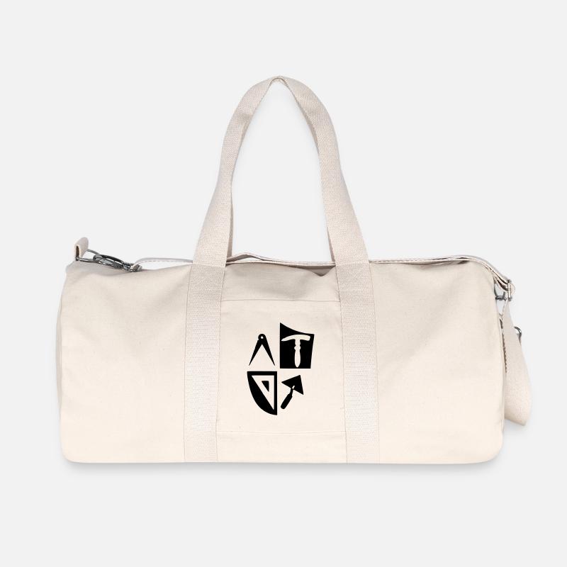 Hochbau - Recycelte Canvas-Sporttasche von Stanley/Stella - Naturweiß