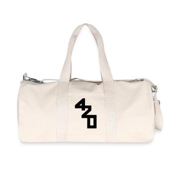 420 Segelzeichen - Recycelte Canvas-Sporttasche von Stanley/Stella - Naturweiß - Vorne