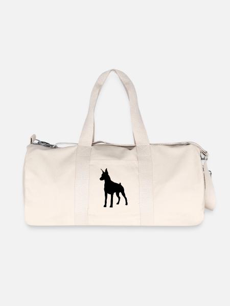Dobermann Pincher - Recycelte Canvas-Sporttasche von Stanley/Stella - Naturweiß