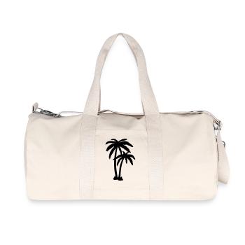 palme_f1 - Recycelte Canvas-Sporttasche von Stanley/Stella - Naturweiß - Vorne