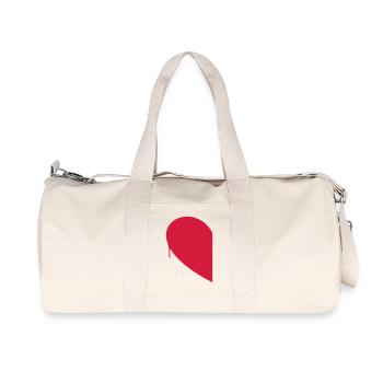 Half Heart Woman - Recycled Canvas Sports Bag by Stanley/Stella - natural - Front