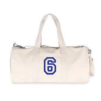 6 - Nummer - Recycelte Canvas-Sporttasche von Stanley/Stella - Naturweiß - Vorne