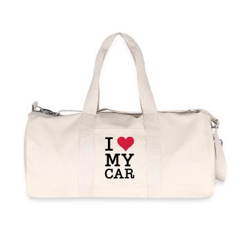 I Love My Car - Recycled Canvas Sports Bag by Stanley/Stella - natural - Front