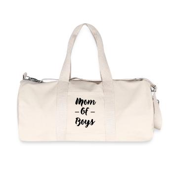 Mom of boys - Recycled Canvas Sports Bag by Stanley/Stella - natural - Front