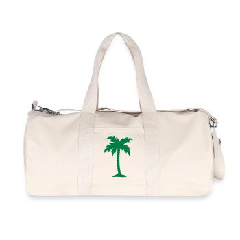 palme - Recycelte Canvas-Sporttasche von Stanley/Stella - Naturweiß - Vorne